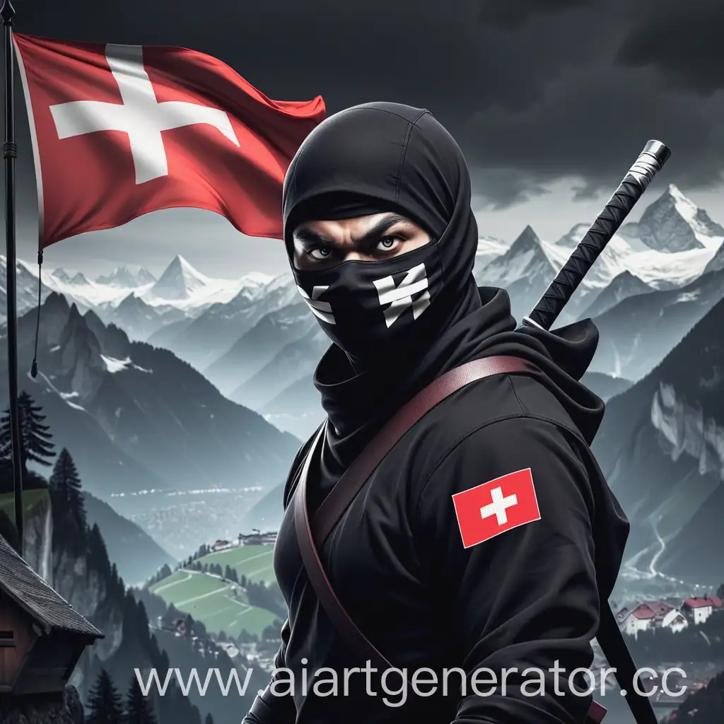 Stealthy-Ninja-Amidst-Swiss-Flag-Shadows