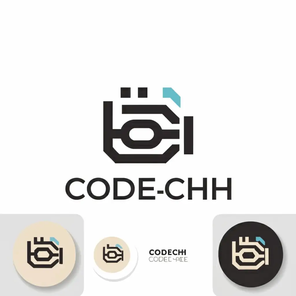 a logo design,with the text "Code-ch", main symbol:program,Minimalistic,be used in Internet industry,clear background