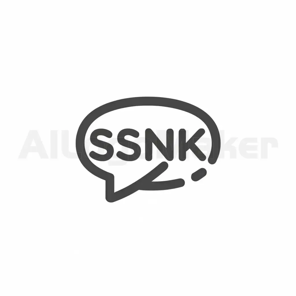 LOGO-Design-For-SSNK-Minimalistic-Chat-Symbol-on-Clear-Background