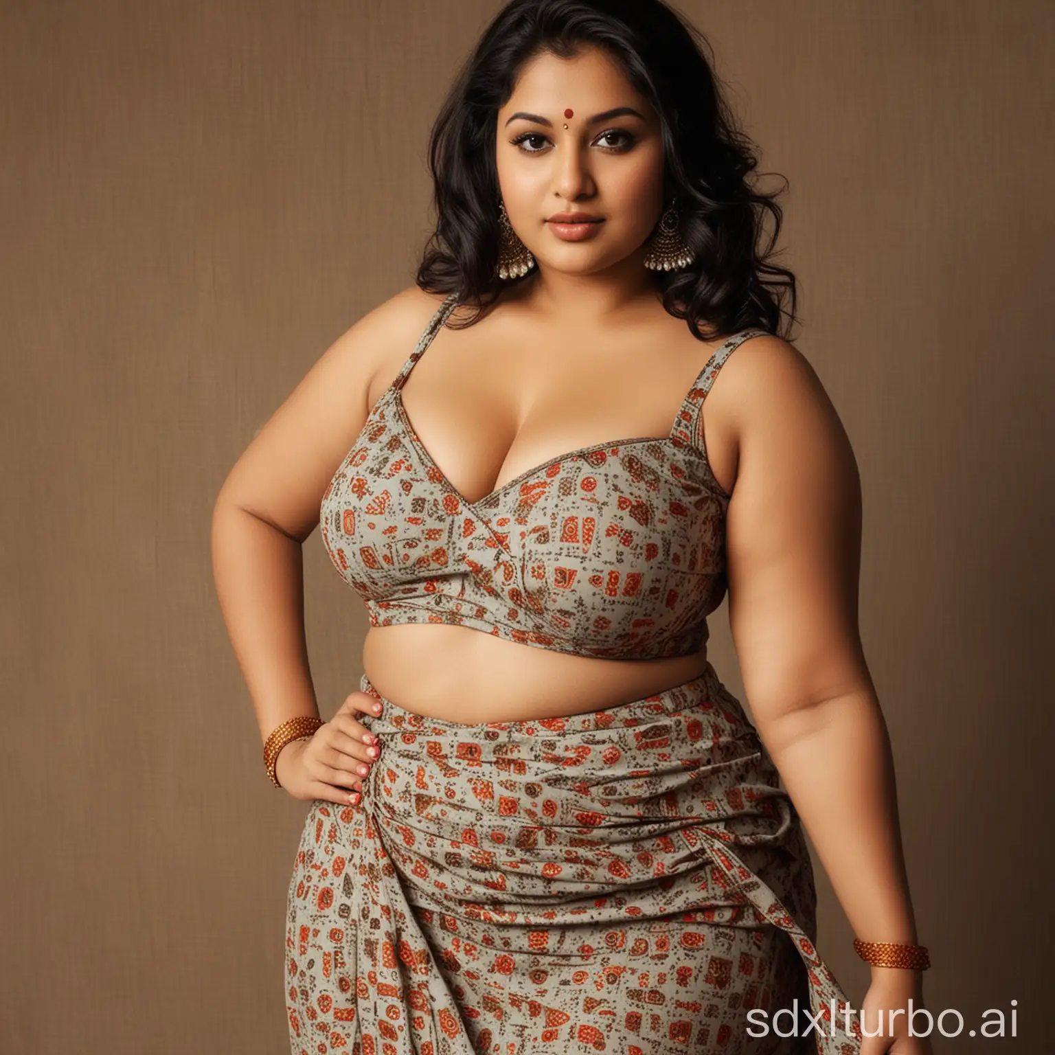 beautiful, seductive, thick, voluptuous & curvaceous, plus size, Indian women