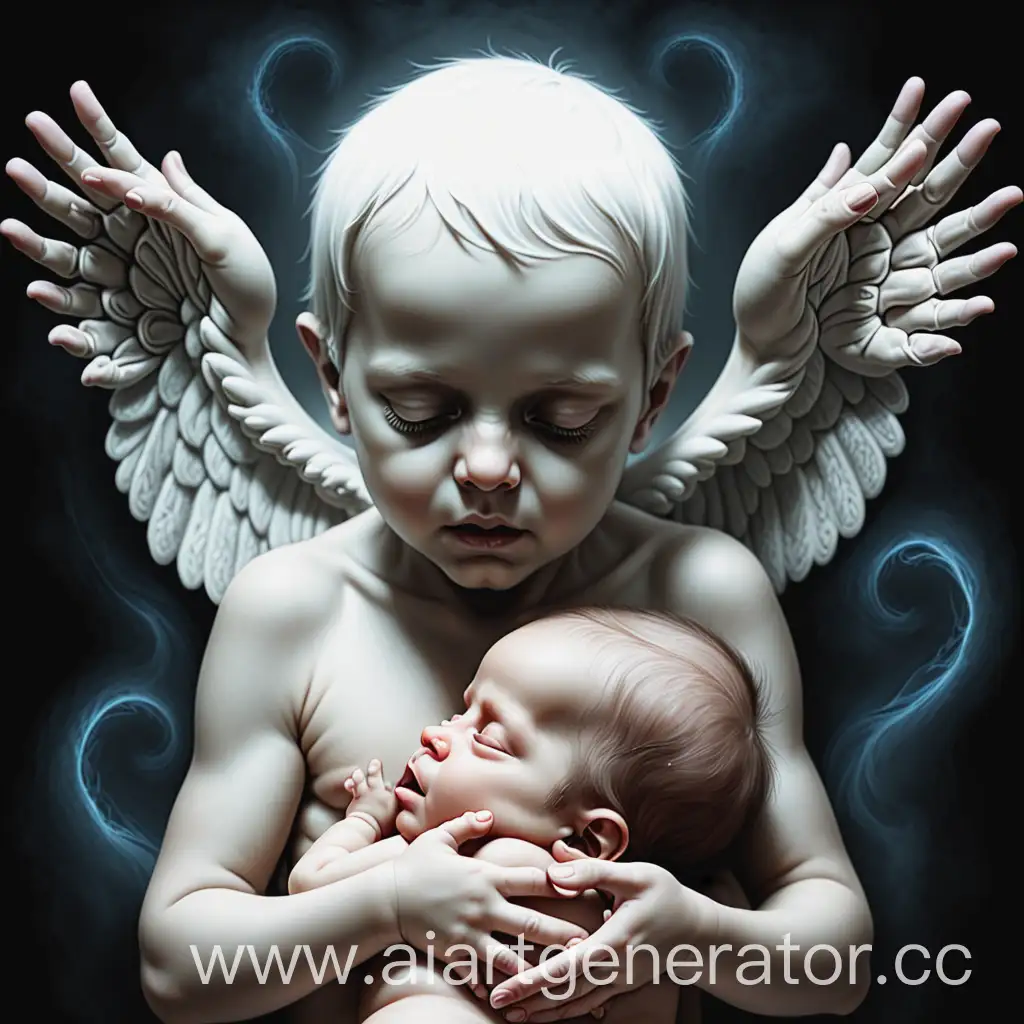 Ethereal-Depiction-of-Unborn-Souls-in-Cosmic-Embrace