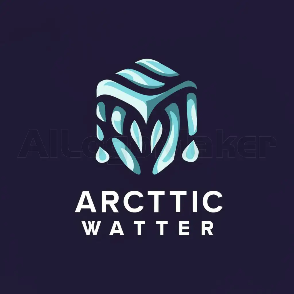 LOGO-Design-for-Arctic-Water-Crisp-Ice-Cube-and-Refreshing-Water-Refill-Concept