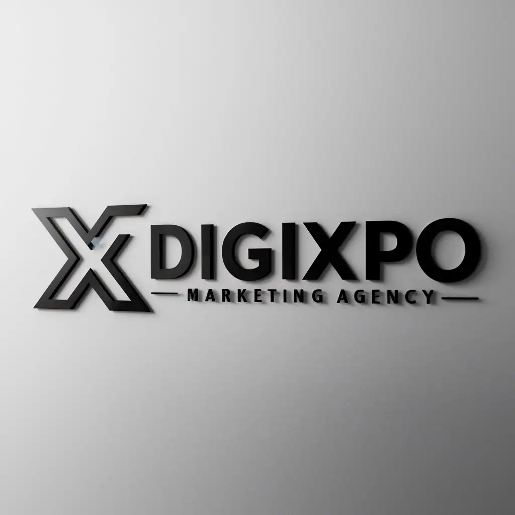 a logo design,with the text "DigiXpo", main symbol:Marketing Agency,Moderate,clear background
