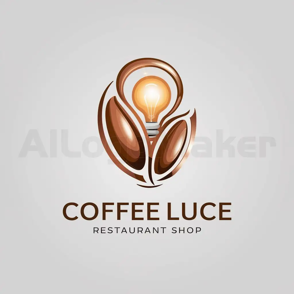 a logo design,with the text "coffee luce", main symbol:Smooth and attractive figure image,complex,be used in Restaurant industry,clear background