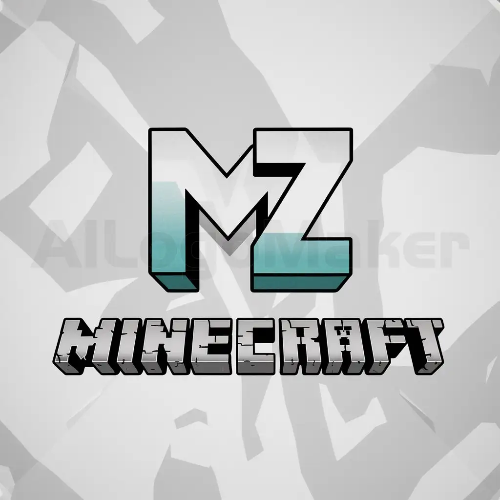 a logo design,with the text "Minecraft Mz", main symbol:Mz,Moderate,be used in Entertainment industry,clear background