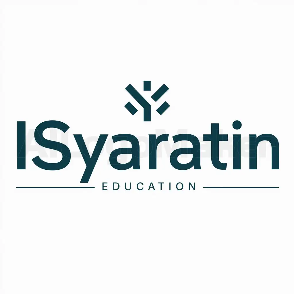 a logo design,with the text "Isyaratin", main symbol:Isyaratin,Moderate,be used in Education industry,clear background