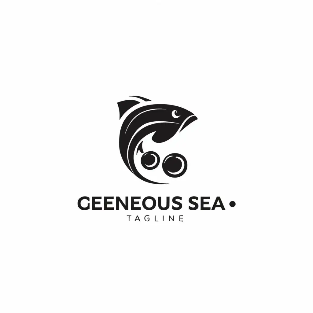 a logo design,with the text "Generous sea", main symbol:Fish, caviar,Moderate,be used in Retail industry,clear background