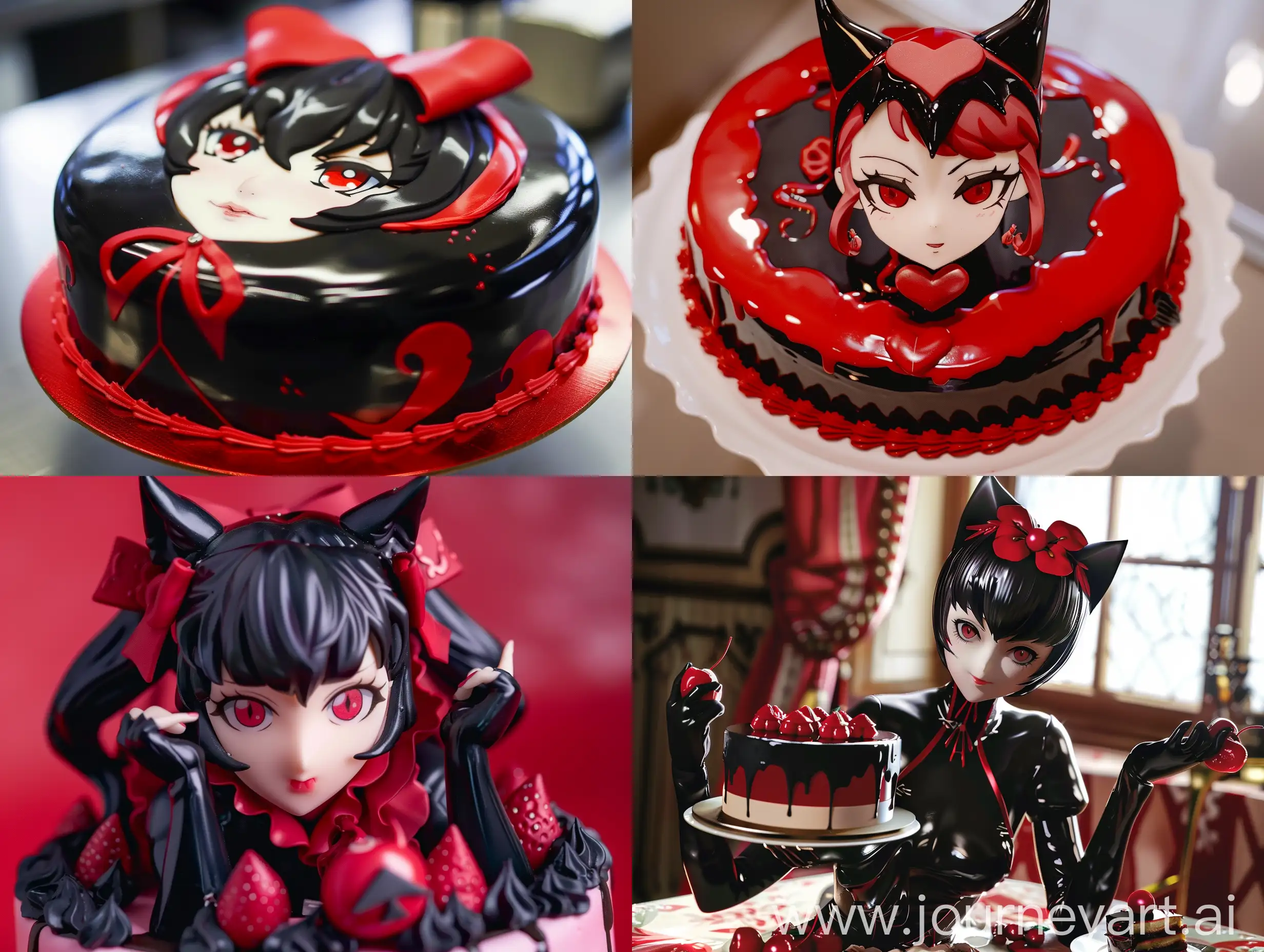 Morgana-Persona-5-Cake-Devouring-Portrait