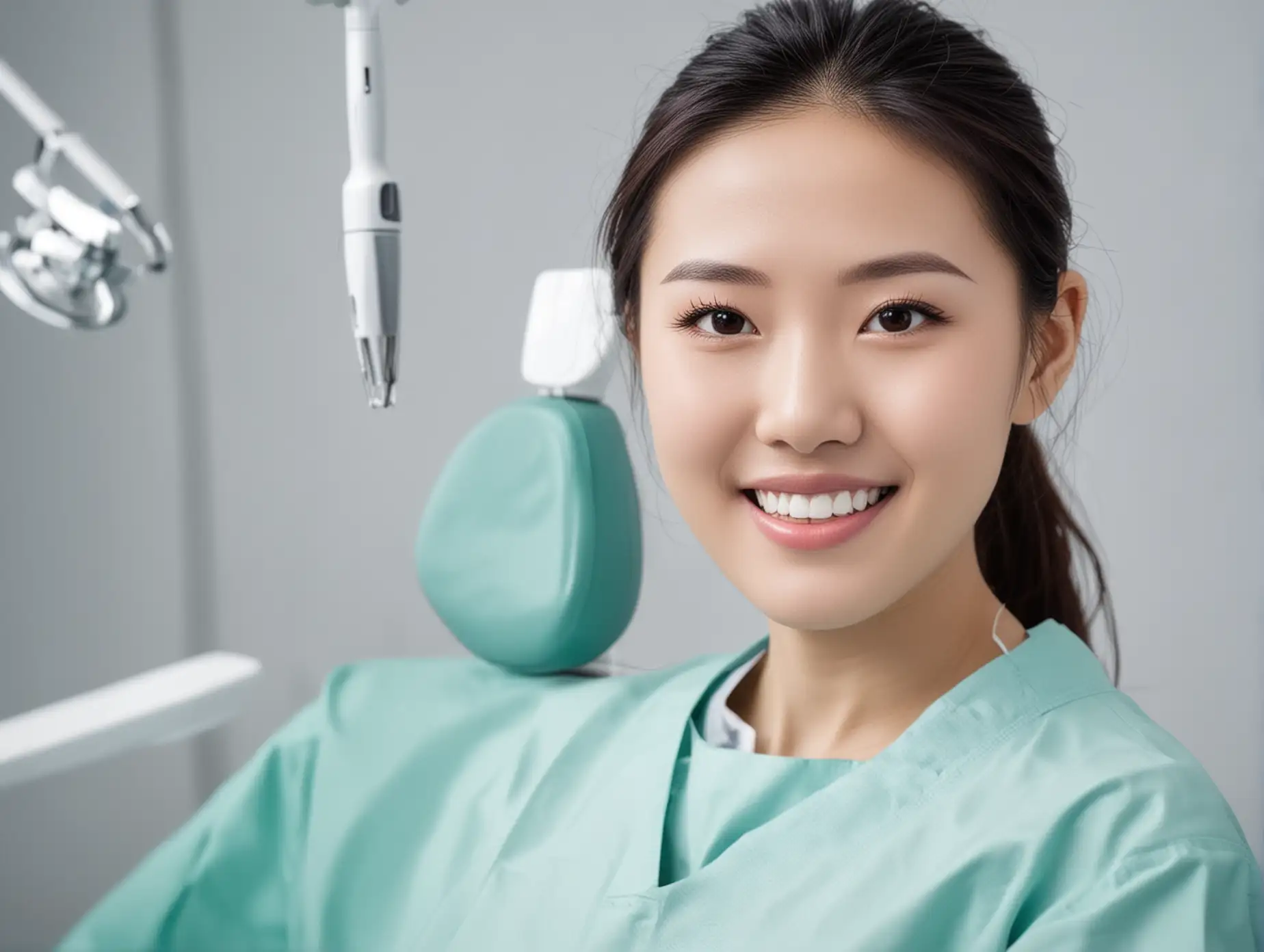 Professional-Chinese-Female-Dentist-Examining-Patients-Teeth