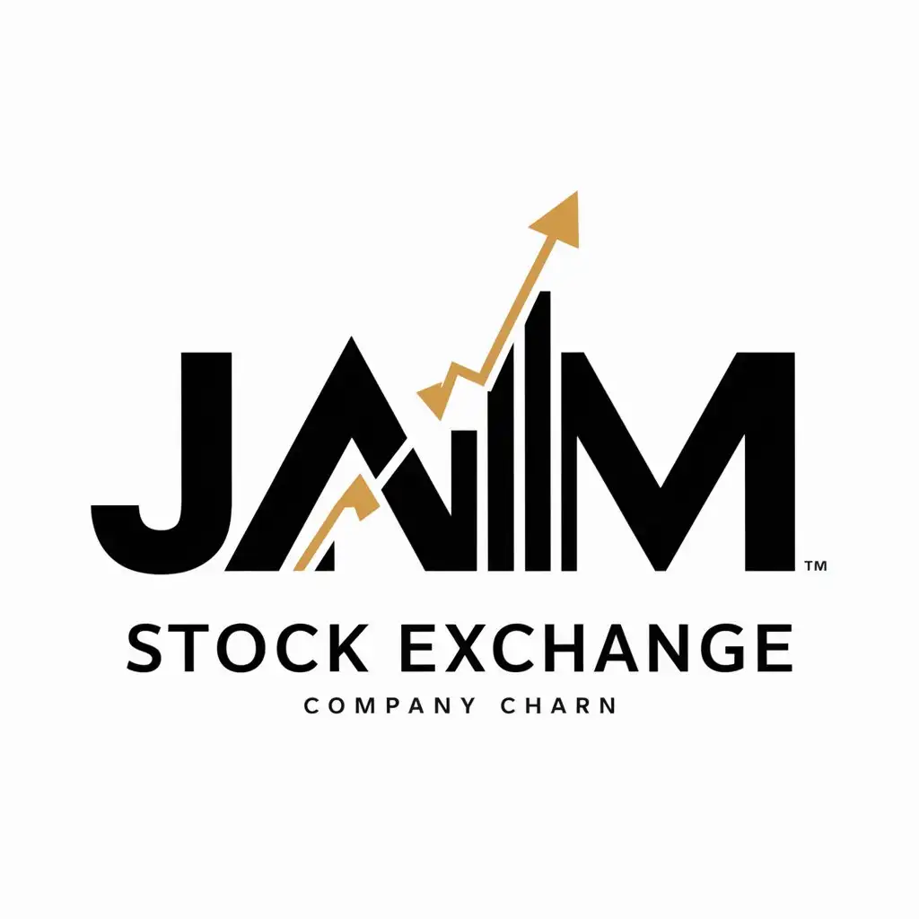 I want a logo with the name of Jam Jam for a stock exchange company in the word j of the photo designed
