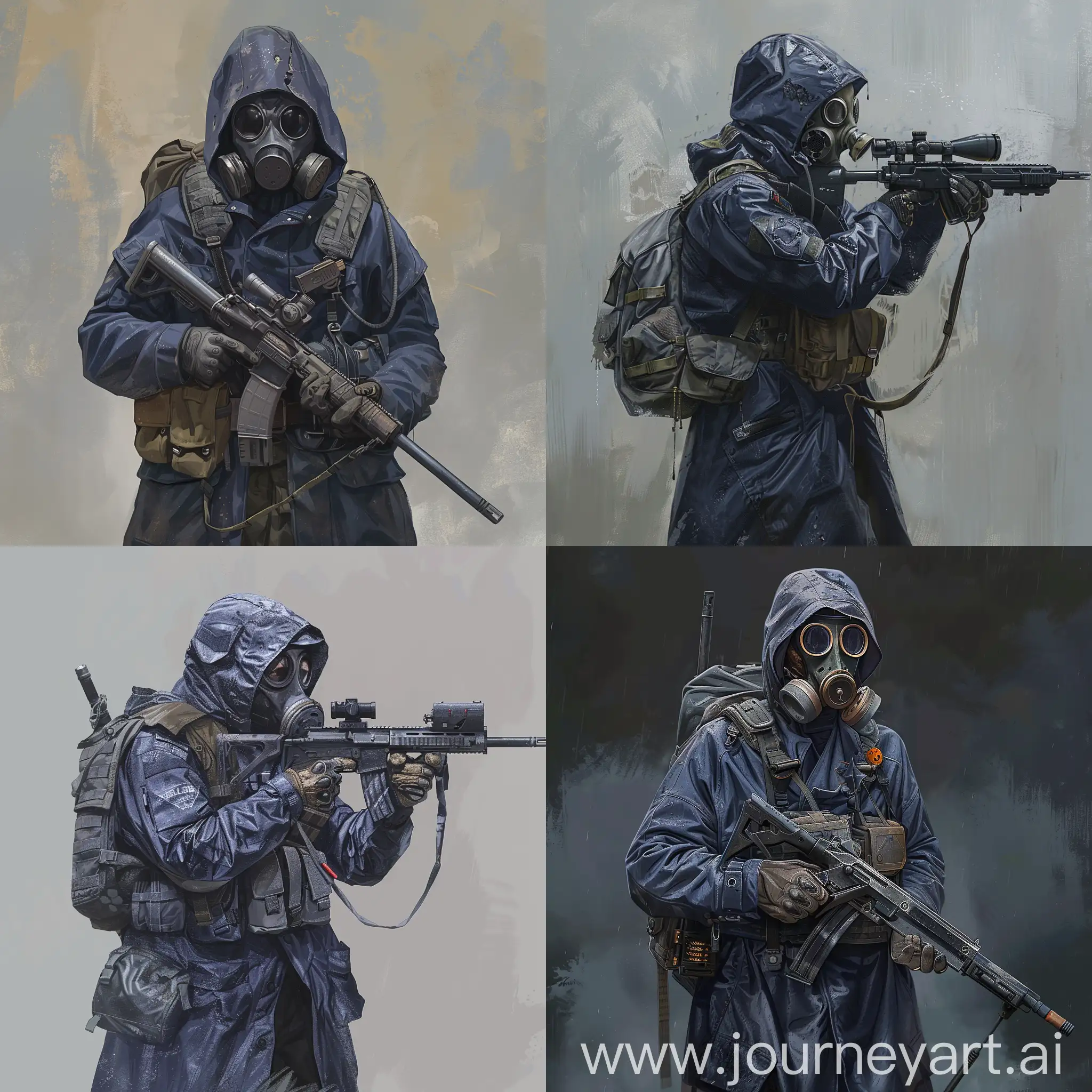 STALKER-Mercenary-in-Dark-Blue-Military-Raincoat-with-Sniper-Rifle