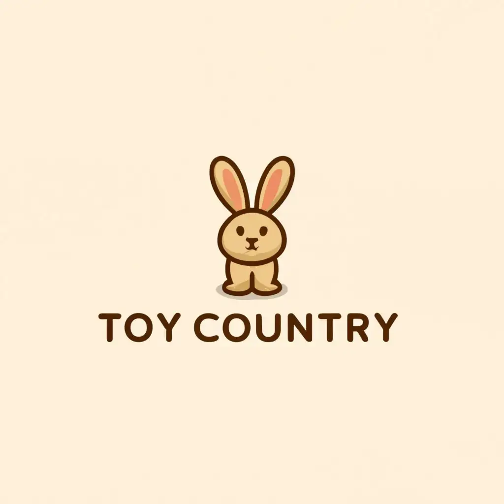 a logo design,with the text "Toy Country", main symbol:Bunny,Moderate,be used in Others industry,clear background