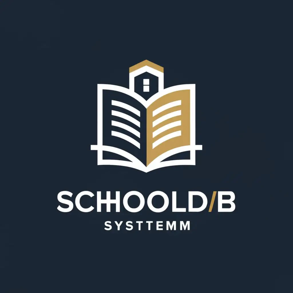 a logo design,with the text 'classic logo for SchoolDB', main symbol:school system,Moderate,clear background
