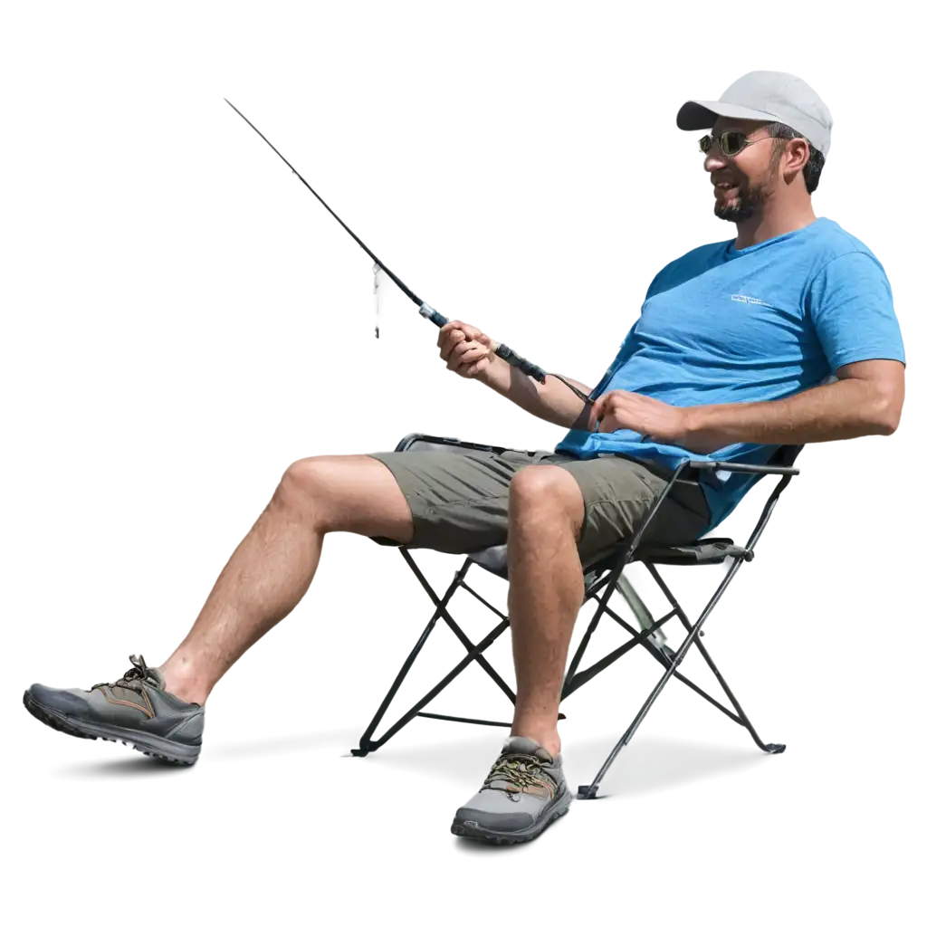 People seating on campchair while fishing