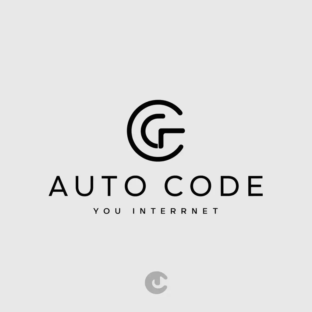 a logo design,with the text "Auto Code", main symbol:G&C,Minimalistic,be used in Internet industry,clear background