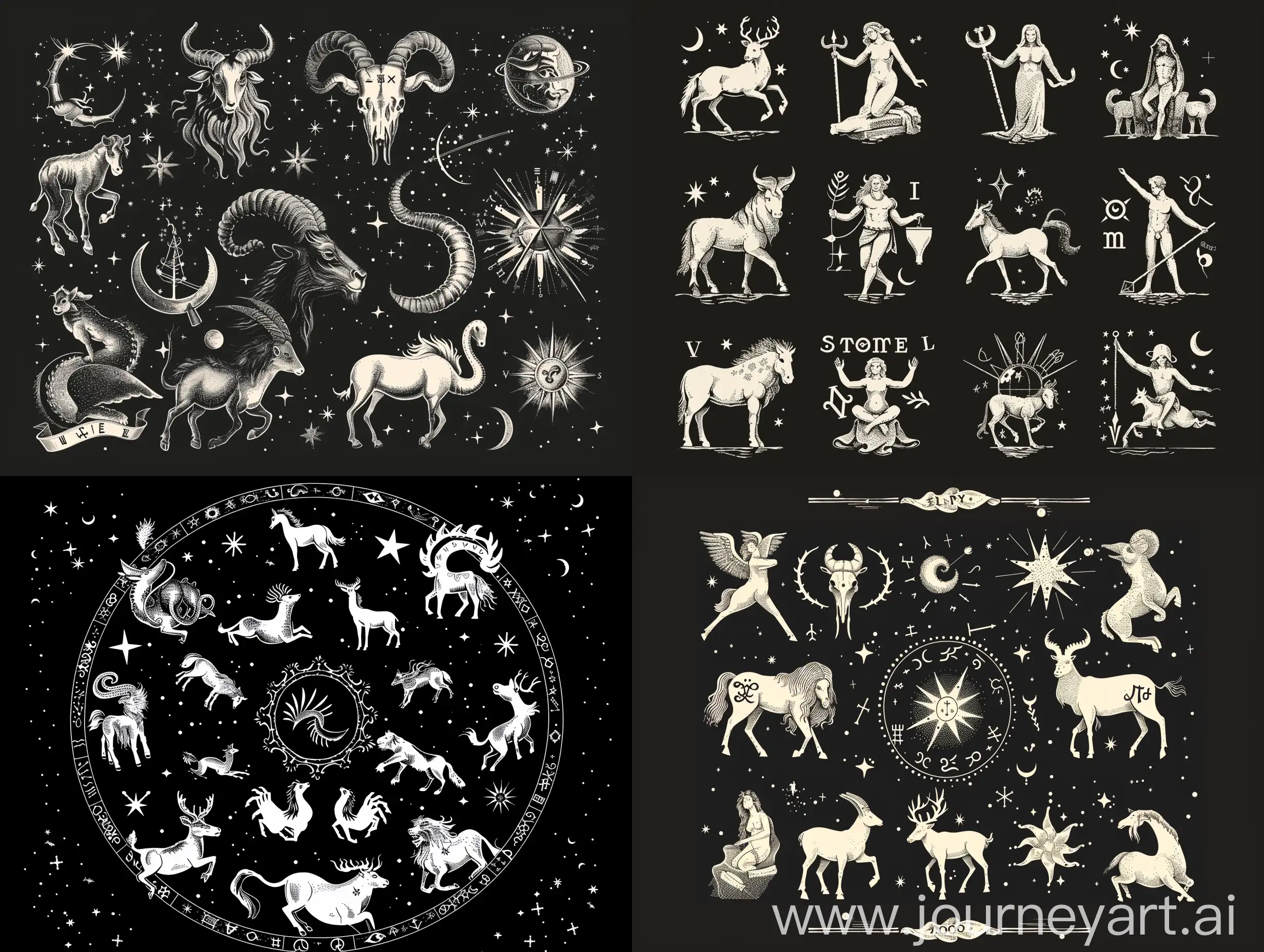 Zodiac-Signs-on-Black-Background