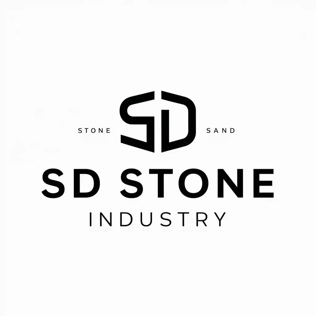 LOGO-Design-For-SD-Stone-Industry-Symmetrical-S-and-D-Letters-with-Marble-Texture