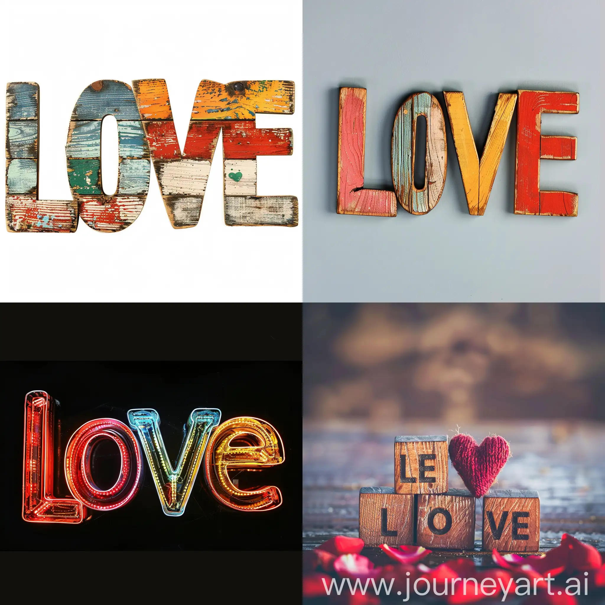 Romantic-Love-Word-Art-with-Vibrant-Colors