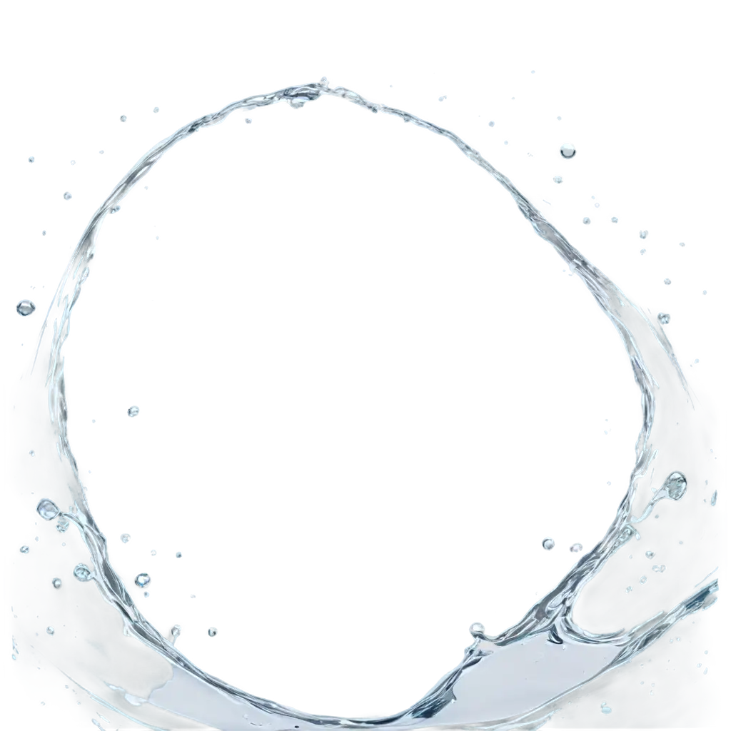 HighQuality-PNG-Image-of-a-Circle-Water-Splash-Enhancing-Visual-Impact-and-Clarity