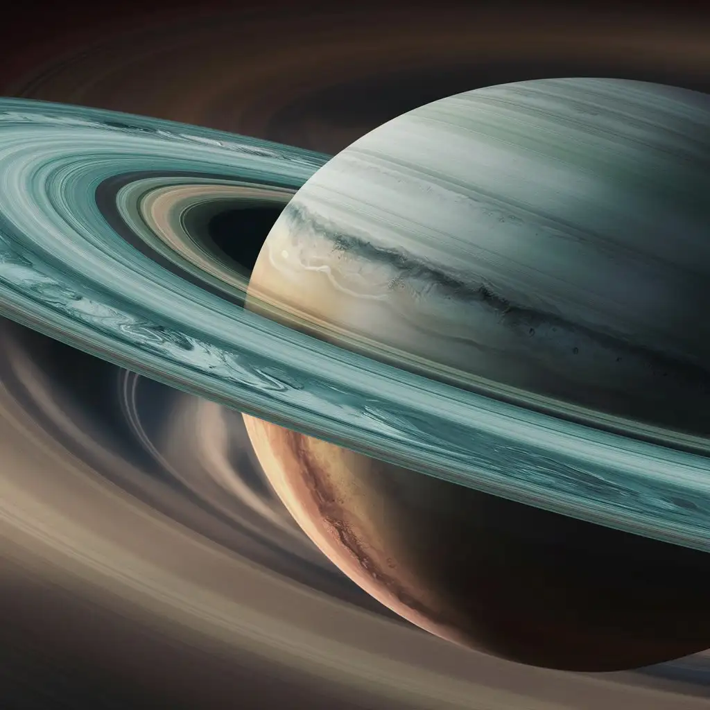 Detailed-View-of-Saturns-Majestic-Rings-Intricate-Colors-and-Variations