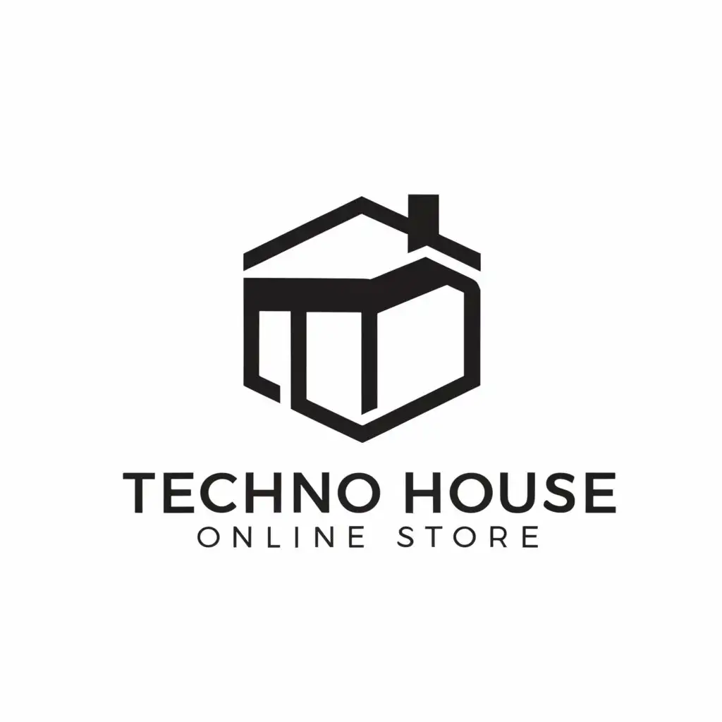 a logo design,with the text "online store Techo House, home appliances, home appliances from Germany, kitchen appliances, audio and video equipment", main symbol:Techno House,Minimalistic,be used in Retail industry,clear background