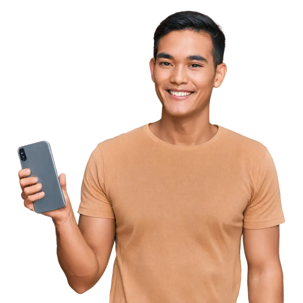 Thai-Man-Using-Phone-PNG-Image-Authenticity-and-Connection-Captured