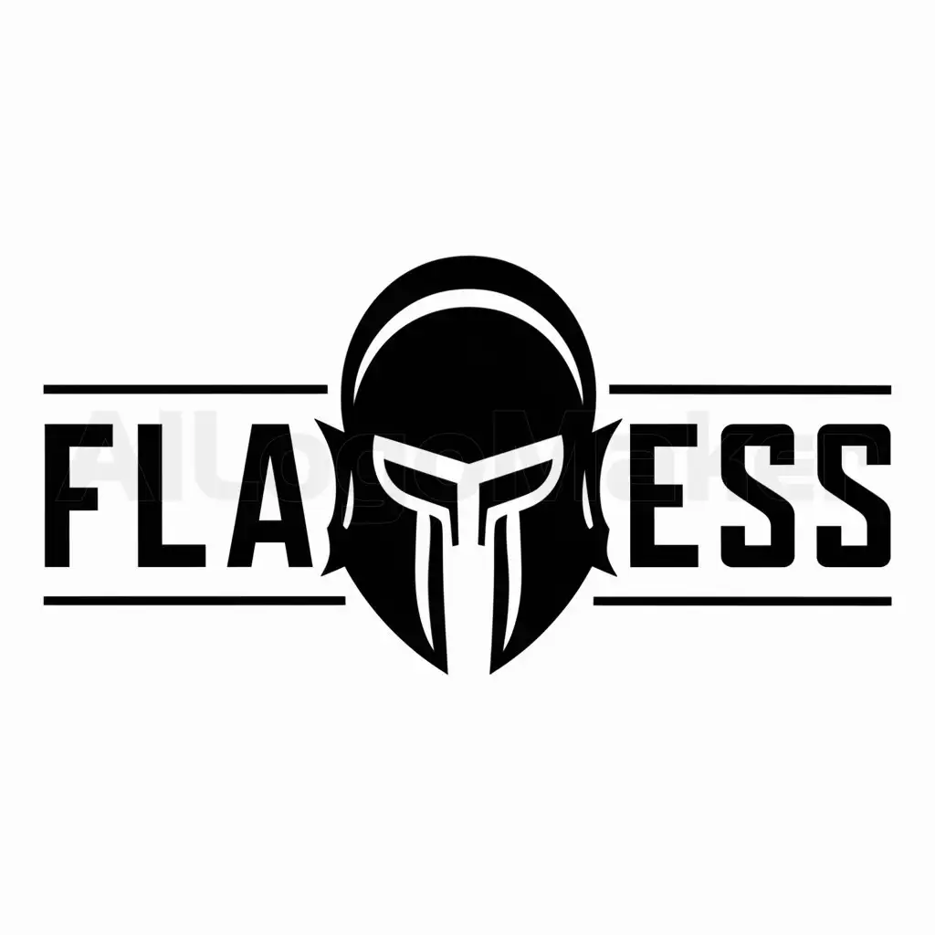 a logo design,with the text "Flawless", main symbol:spartan helmet,Moderate,be used in Others industry,clear background