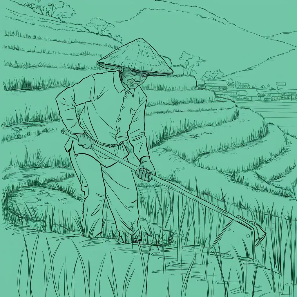 Terraced-Field-Farm-Work-by-a-Farmers-Uncle