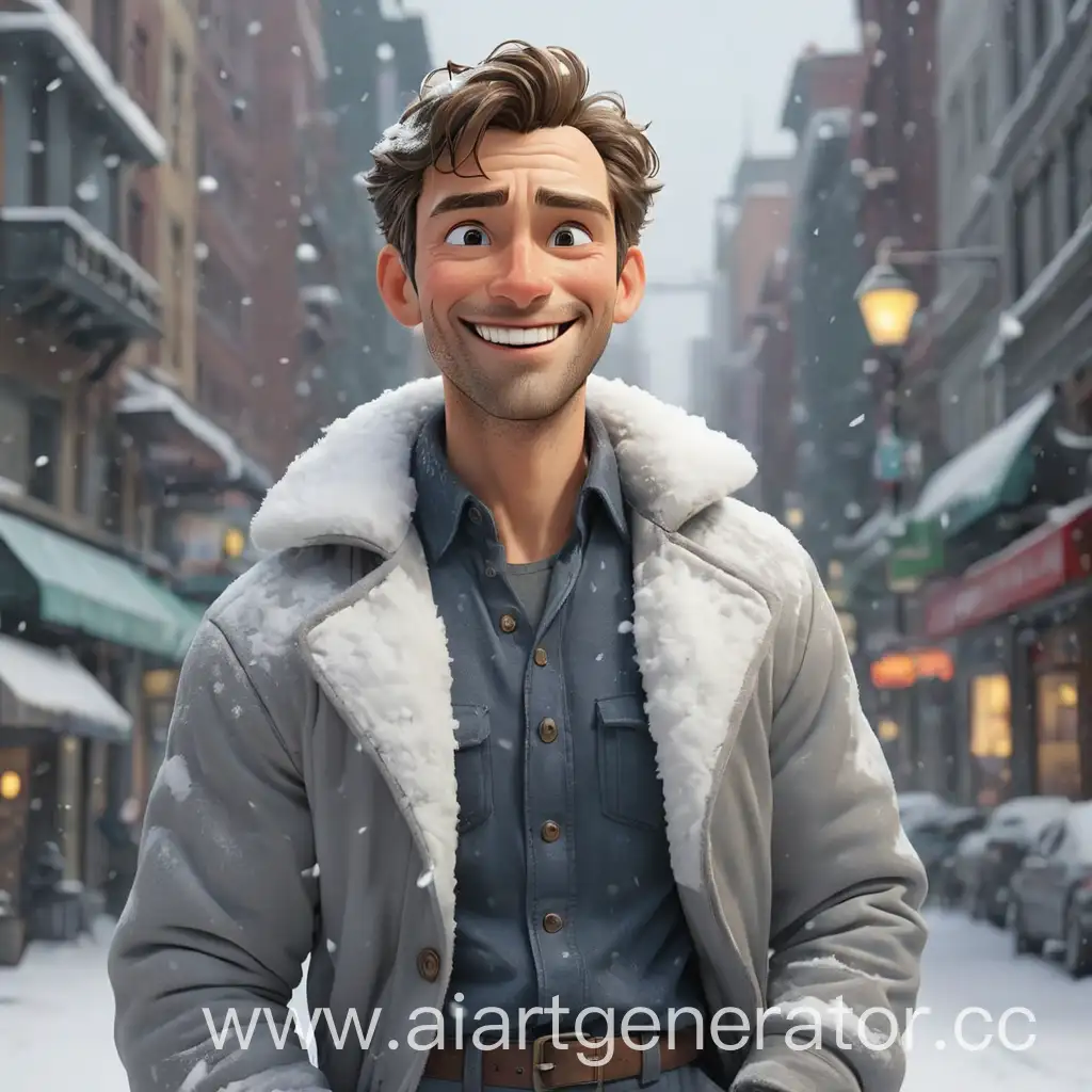 Cheerful-Man-in-Snowy-Cartoon-Cityscape