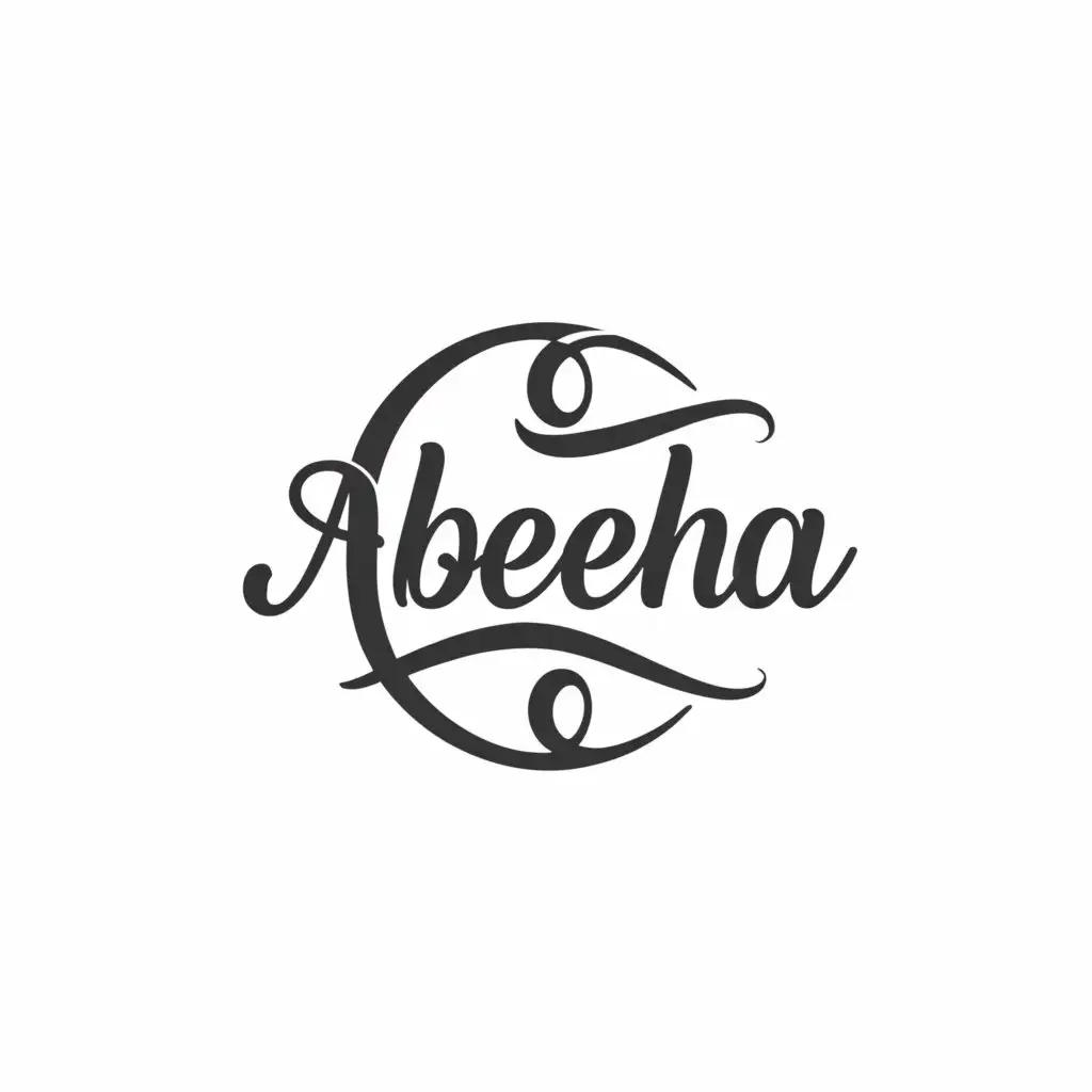 a logo design,with the text "ABEEHA", main symbol:ROUND,Moderate,clear background