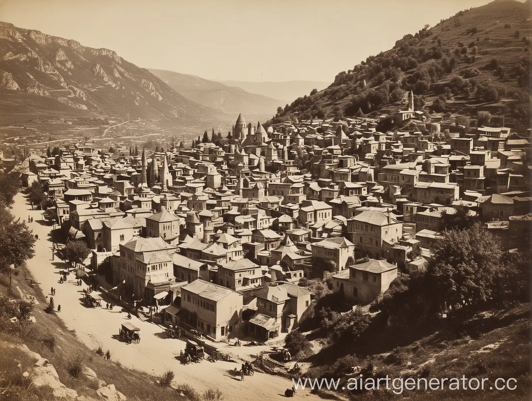 Bakhchisaray-19th-Century-Old-Town-Historic-Cityscape-Photo