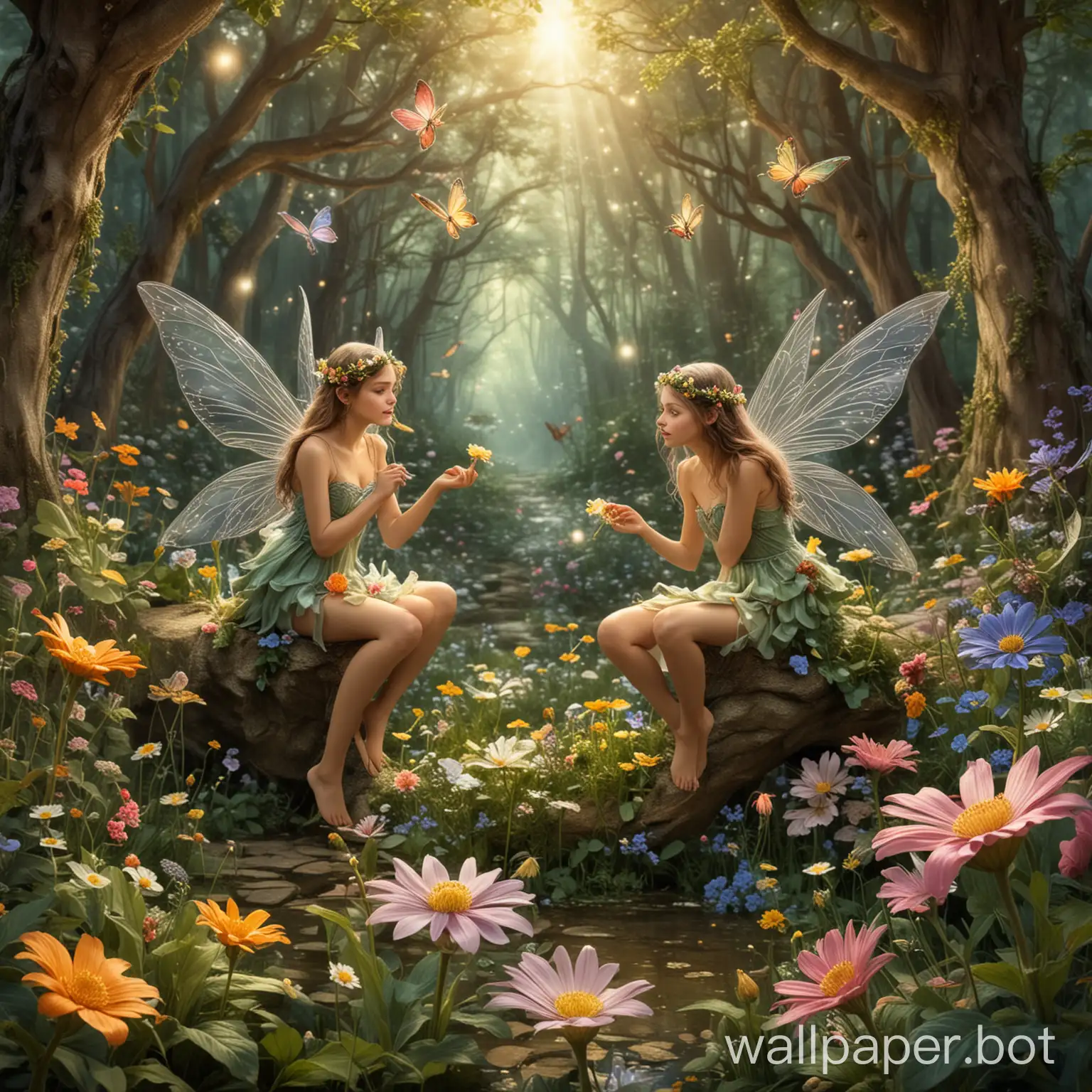 Enchanting-Fairies-Amidst-Blossoming-Flowers