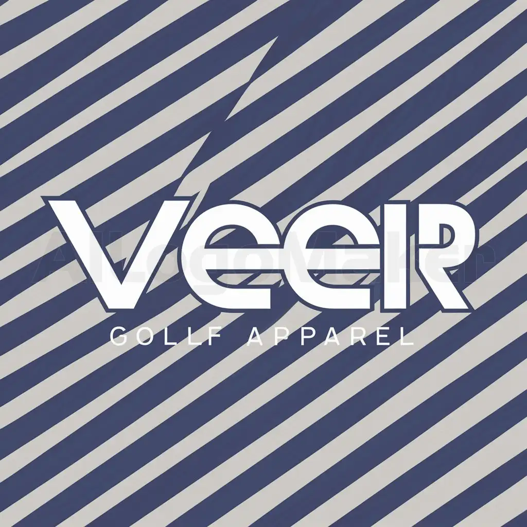 a logo design,with the text "Veer Golf Apperal", main symbol:VEER,Minimalistic,be used in Sports Fitness industry,clear background