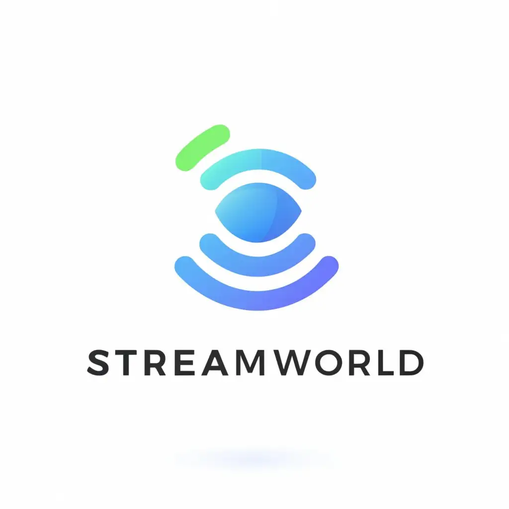 a logo design,with the text "streamworld", main symbol:streamworld,complex,be used in Entretenimiento industry,clear background