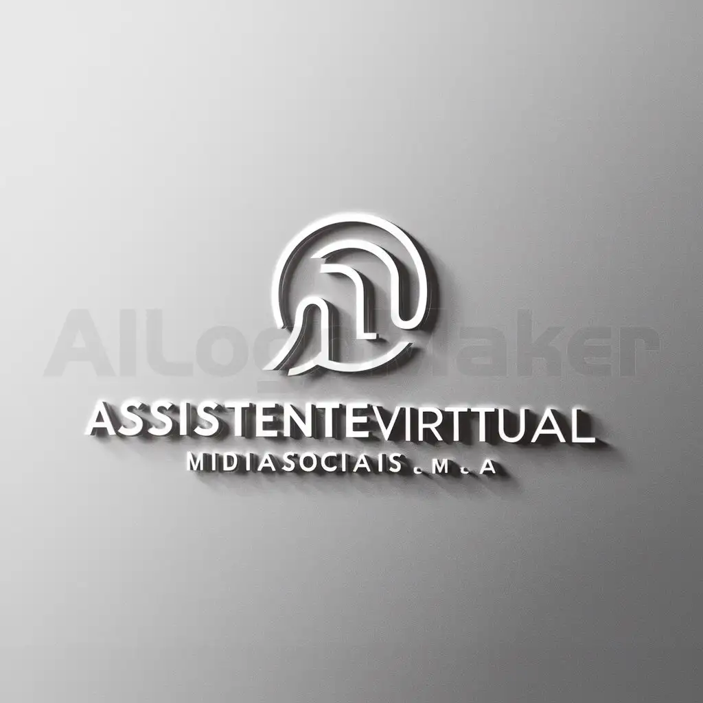 LOGO-Design-for-Virtual-Assistant-Social-Media-Symbol-in-Moderate-Style-for-Internet-Industry