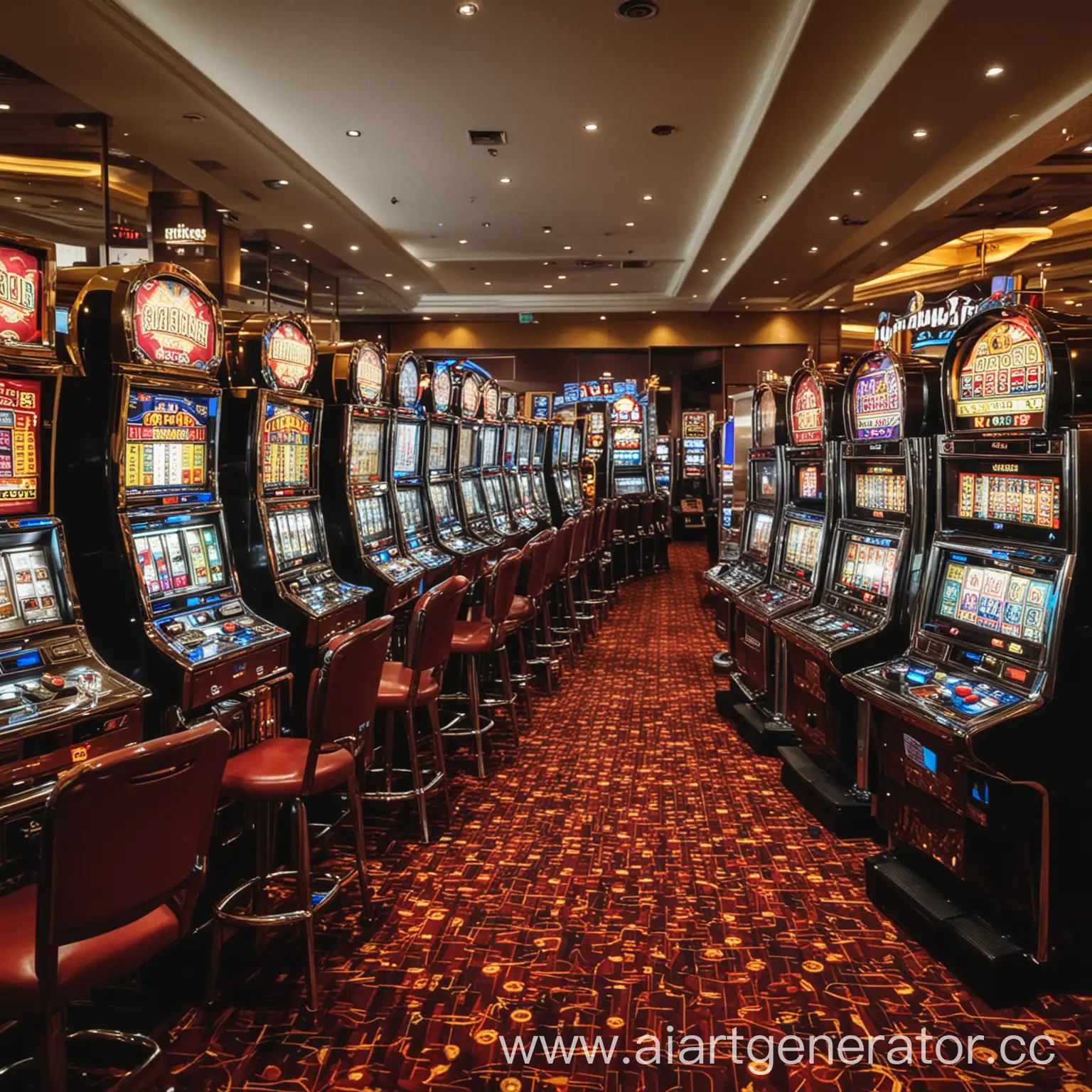 Colorful-Slot-Machines-in-a-Vibrant-Casino-Setting