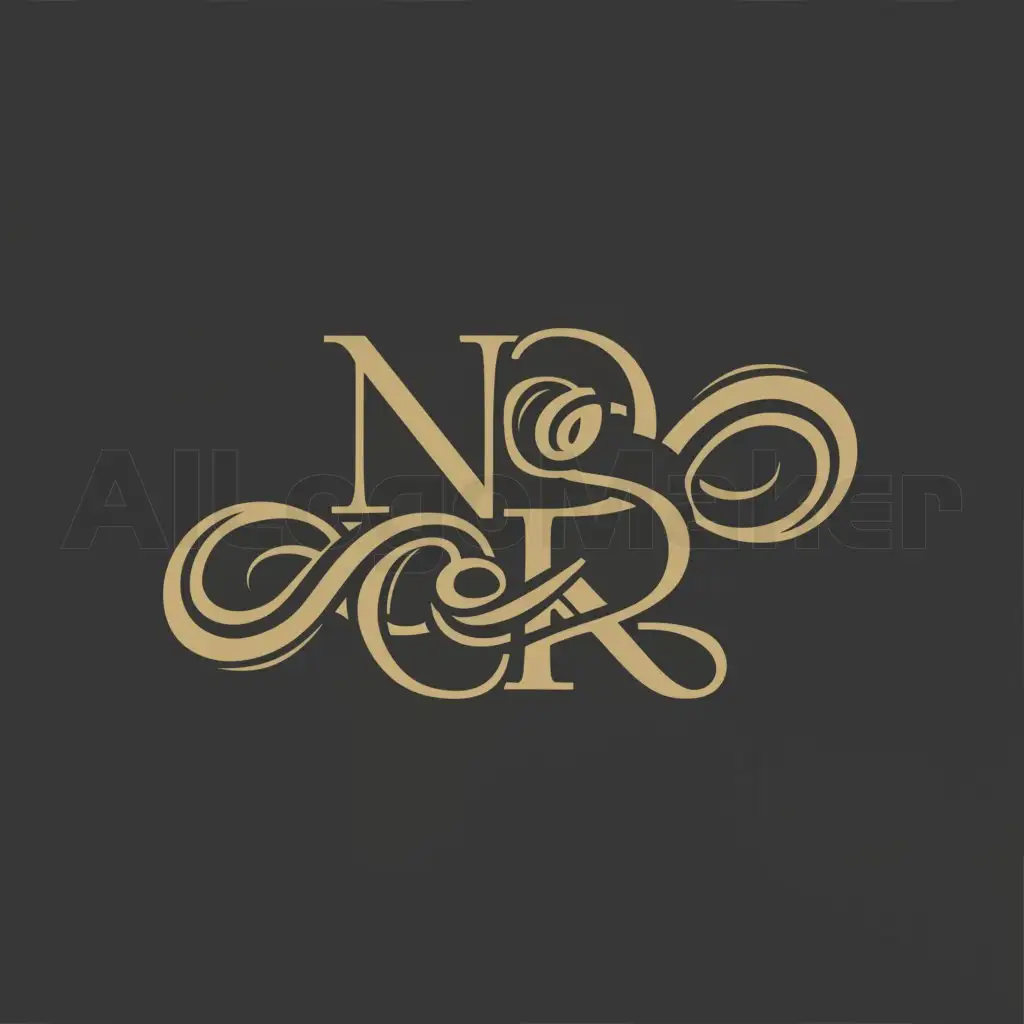 LOGO-Design-For-Naomie-Rudy-Elegant-Letter-Symbol-for-Events-Industry