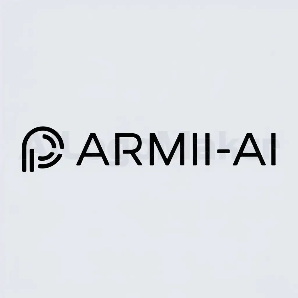 a logo design,with the text "Parmi-AI", main symbol:Letters,Minimalistic,be used in Internet industry,clear background