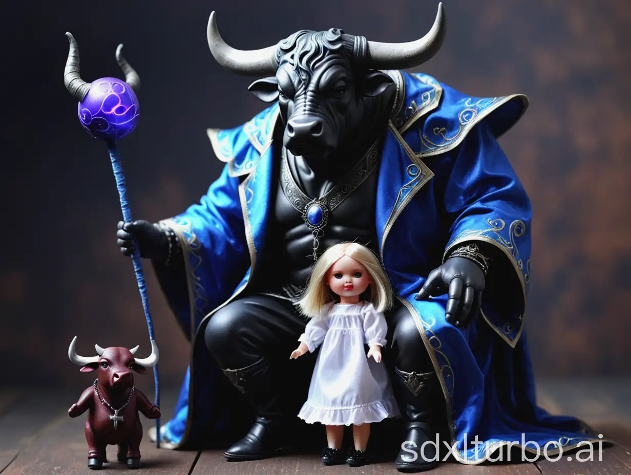 Mystical-Sorcerer-Conjuring-Enchanted-Bull-with-Doll