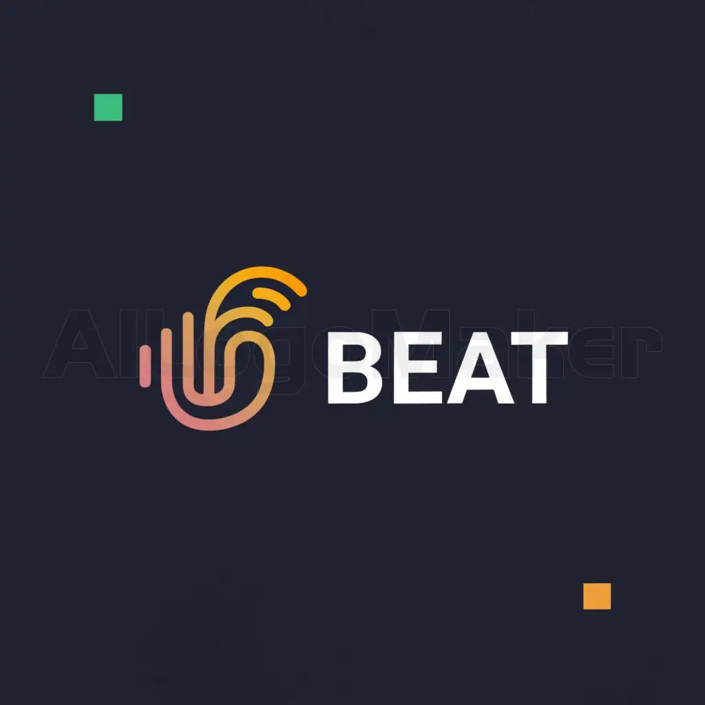 a logo design,with the text "beat", main symbol:ear , beat,Moderate,be used in Entertainment industry,clear background