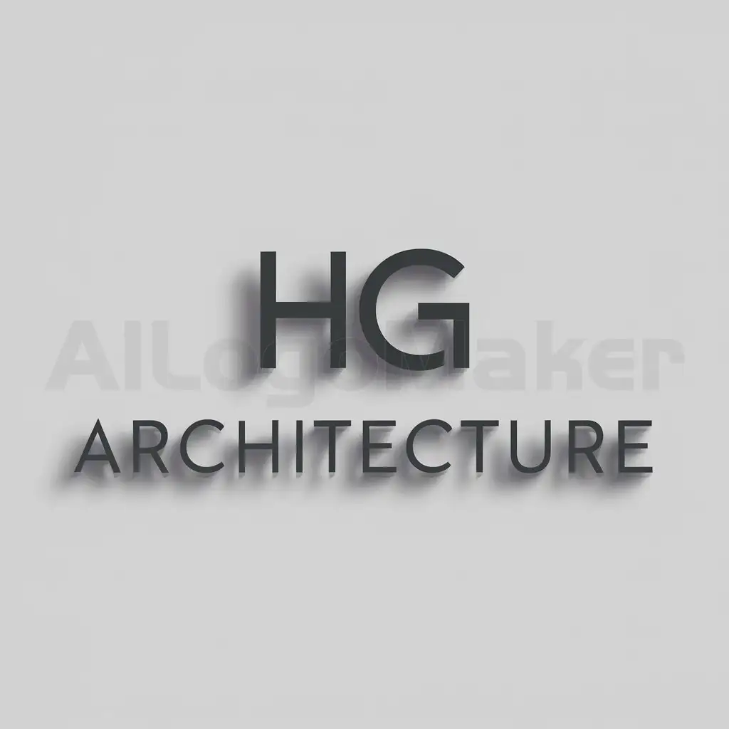 a logo design,with the text "architecture", main symbol:HG,Moderate,clear background
