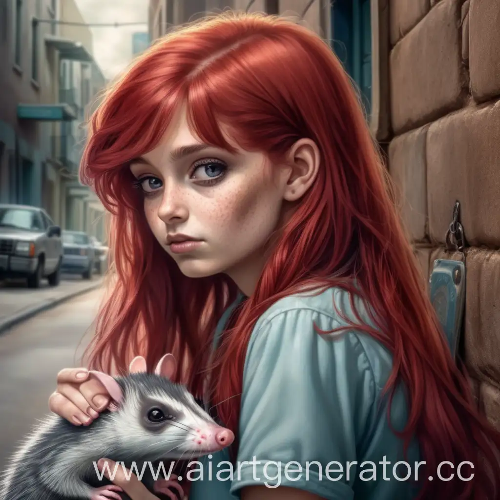 RedHaired-Girls-Tragic-Overdose-in-a-Backstreet-Remembrance-of-Love-and-Opossums