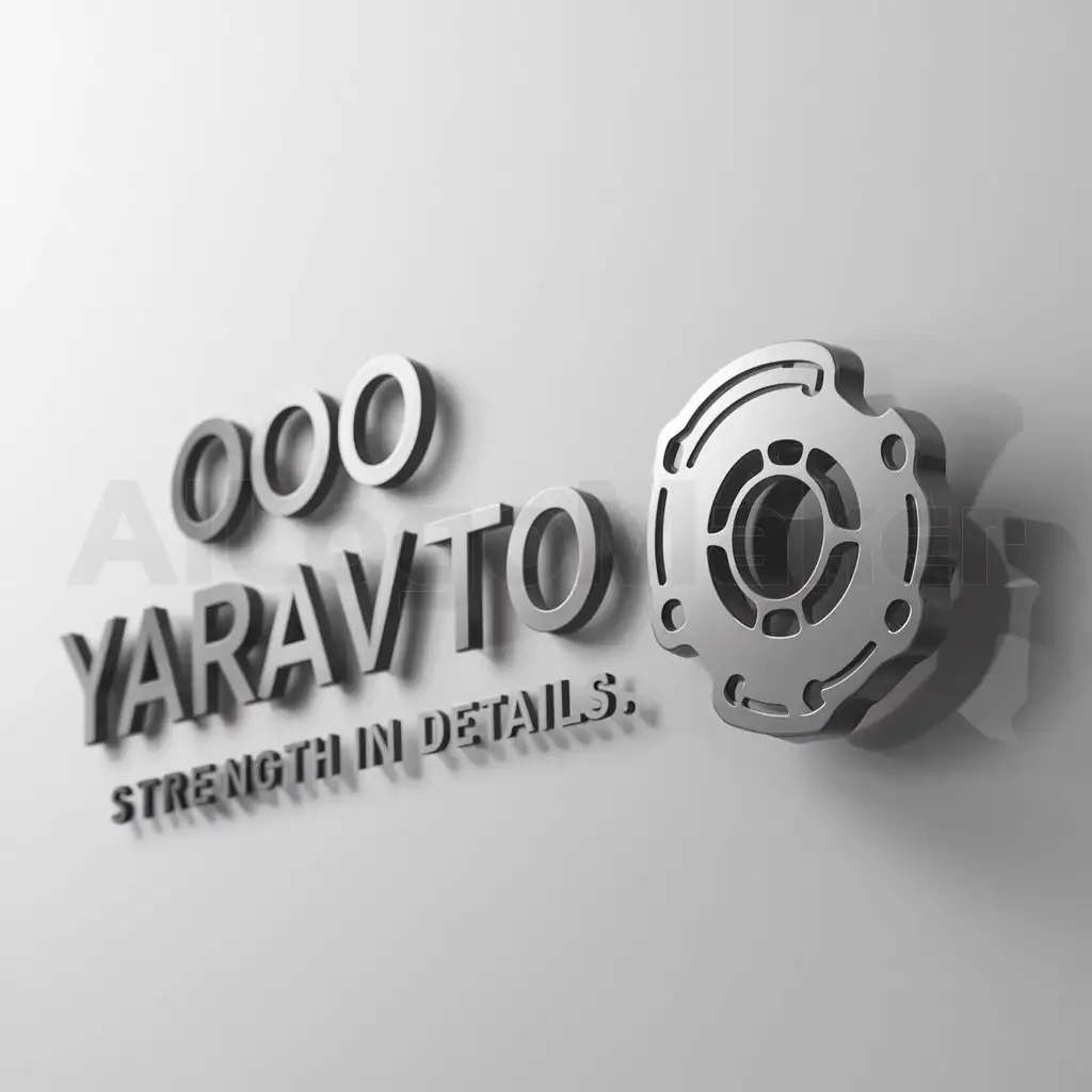 a logo design,with the text "OOO YARAVTO-GROUP Strength in details", main symbol:spare parts,Moderate,be used in Automotive industry,clear background