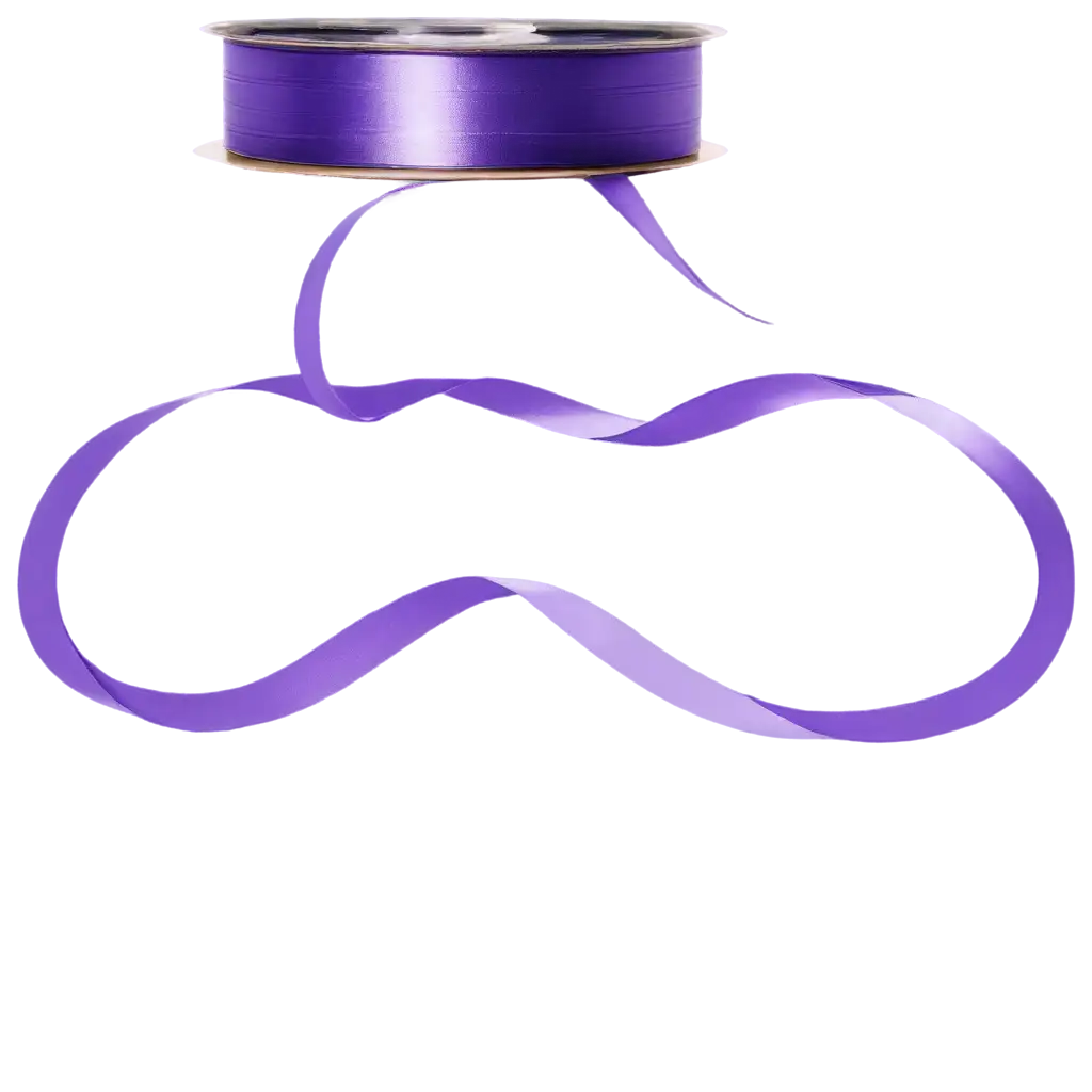 thin purple satin ribbon
