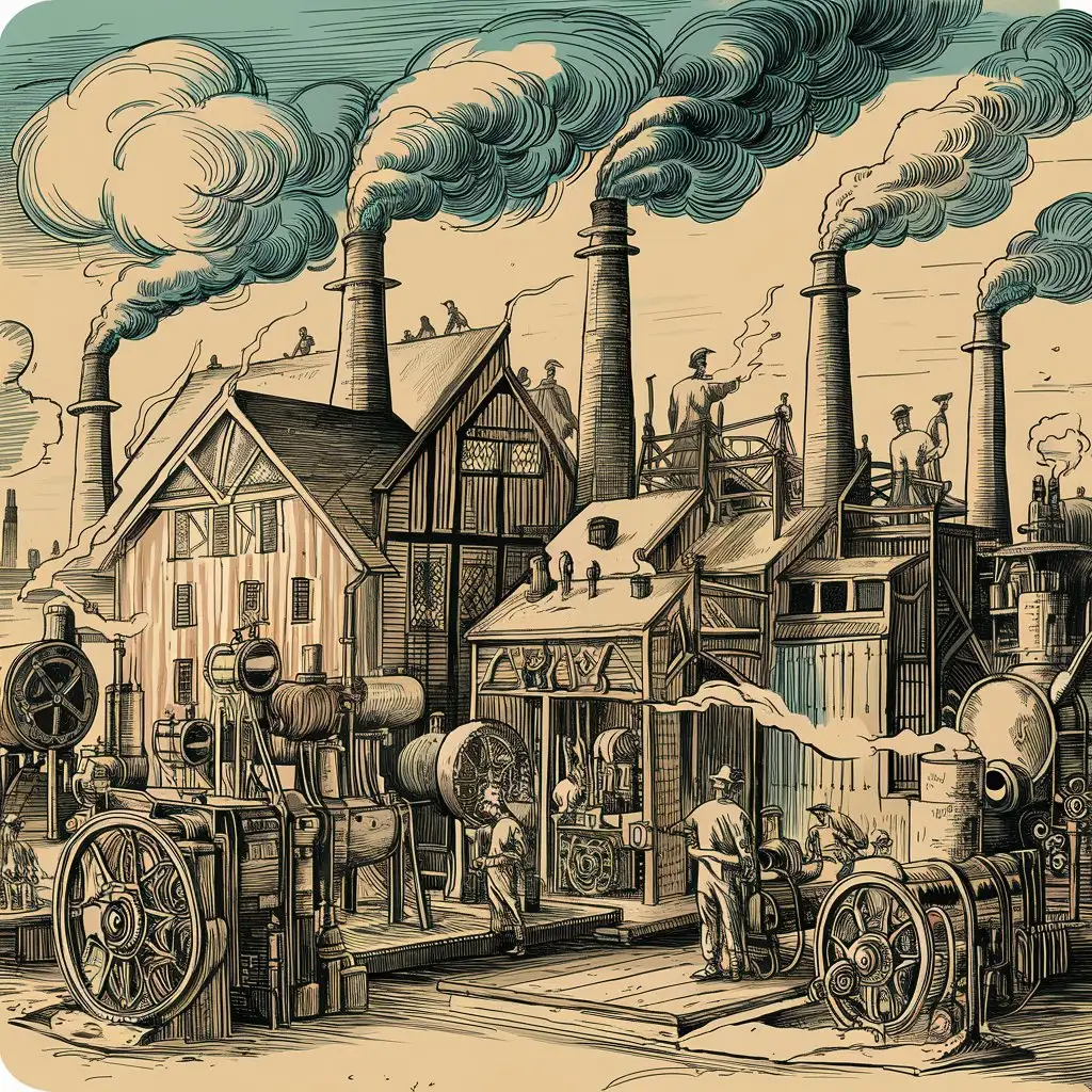 Illustration of Easy Industrial Revolution