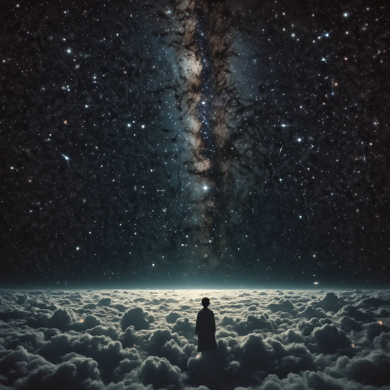 Solitary-Human-Drifting-Towards-Distant-Starlight-in-Deep-Silent-Universe