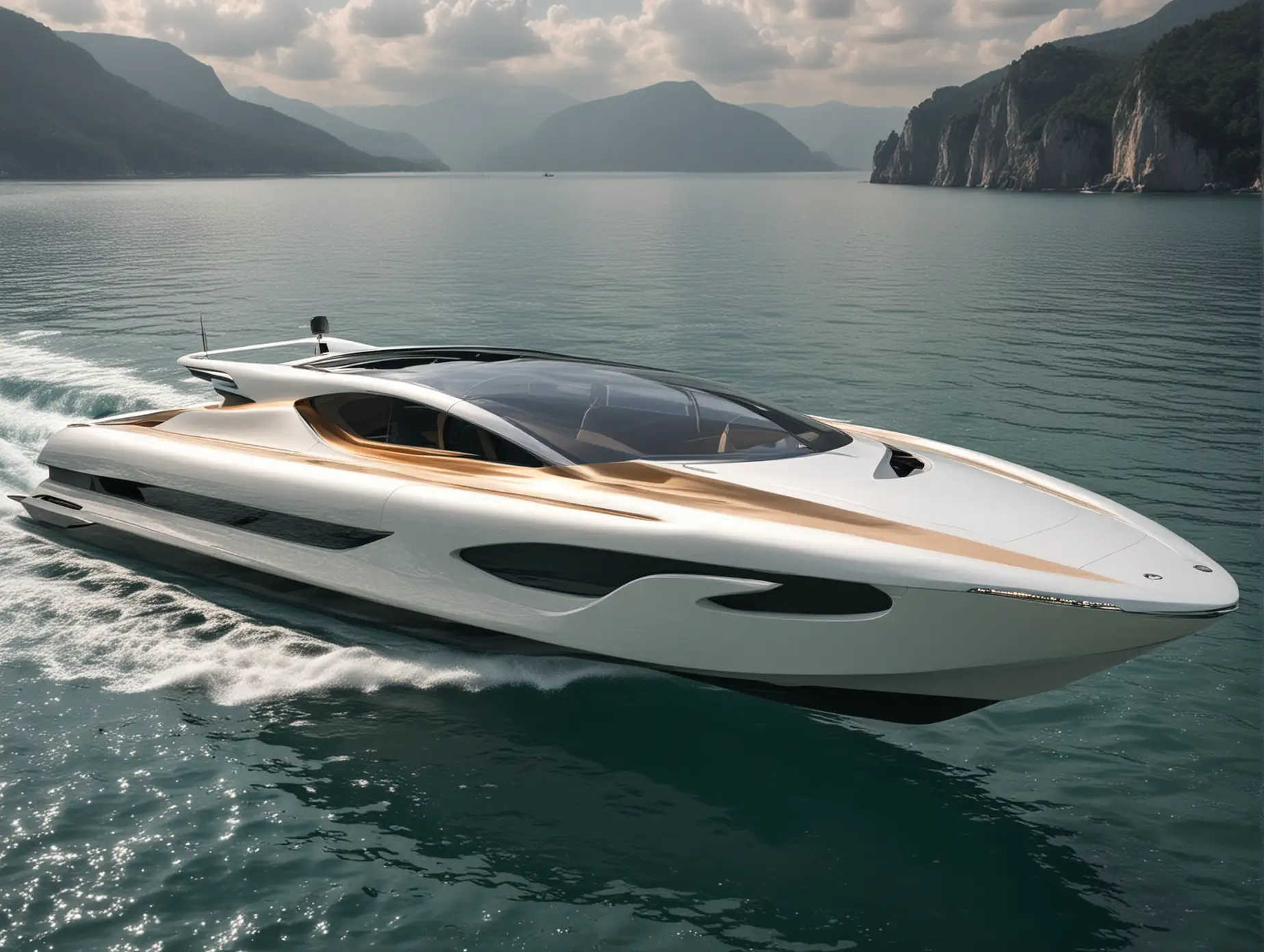 Futuristic Luxury Electric Boat Concept Inspired by Luigi Colani Design