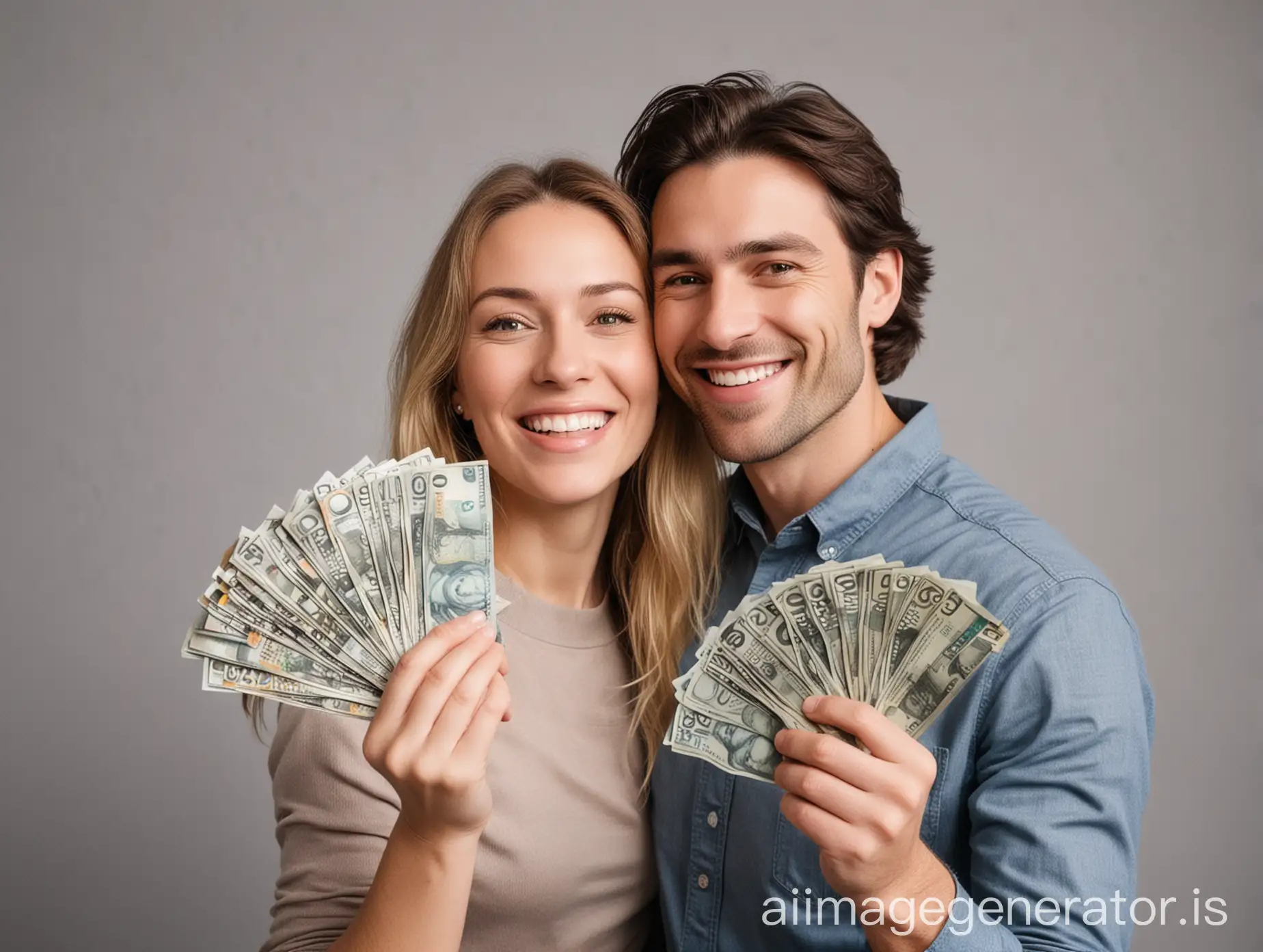 Joyful-Individual-Holding-Canadian-Currency