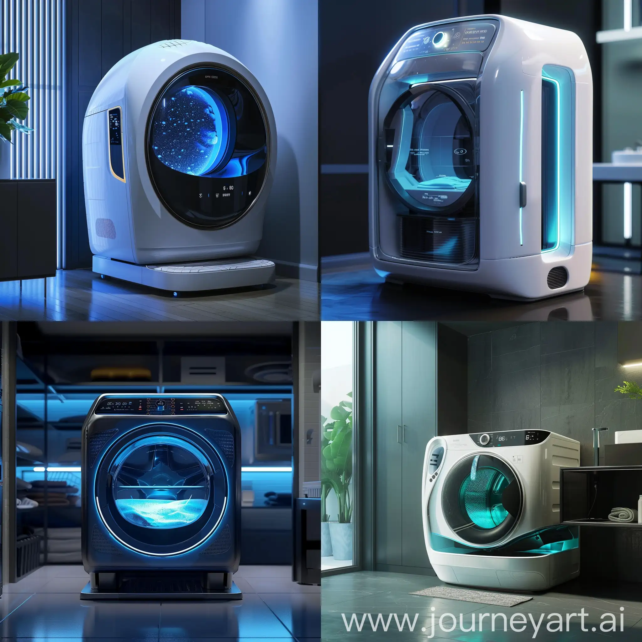 Futuristic-AIPowered-Washing-Machine-with-Robotic-Stain-Scrubbers