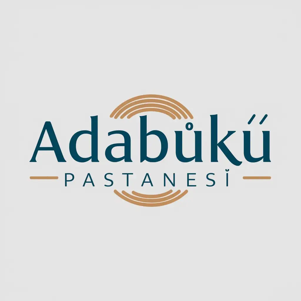 a logo design,with the text "Adabükü Pastanesi", main symbol:simit,Moderate,be used in Restaurant industry,clear background